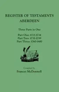 Register of Testaments - Frances McDonnell