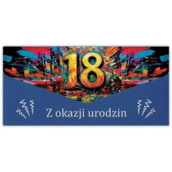 Karnet-koperta Urodziny 18 - Trend