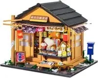 Składany Drewniany Model LED Corner Grocery Store - Nice-idea.pl