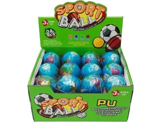 Piłeczka piankowa Globus 6cm (24szt) - ADAR