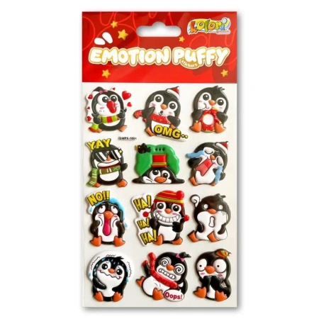 Naklejki puffy Emotion Penguins - Penmate