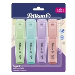 Zakreślacz Signal Pastel mix 4szt - PELIKAN