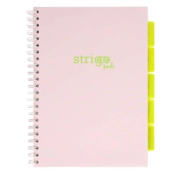 Kołozeszyt Pads A4/100K kratka Pastel beżowy - Strigo