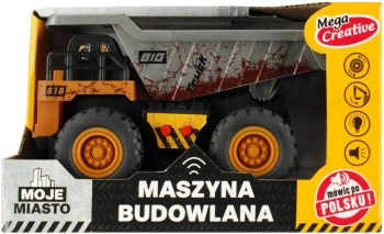 Maszyna budowlana. Wywrotka z dźwiękiem. Mega creative 520396