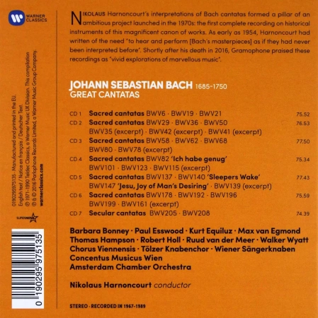 Bach: Great Cantatas, CD