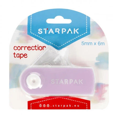 Korektor w taśmie 5mmx6mb - pastel fioletowy - Starpak