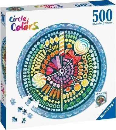 Puzzle 500 Paleta kolorów: cukierki - Ravensburger