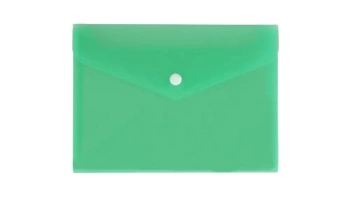 Teczka koperta A5 satyna zielona - Biurfol