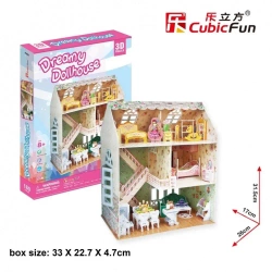 Puzzle 3D Dreamy Domek dla lalek - Cubic Fun