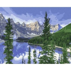 Malowanie po numerach - Góry krajobrazowe 40x50cm - Twoje Hobby
