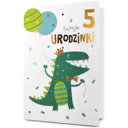Karnet B6 Urodziny 5 - Pan Dragon