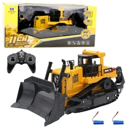 Spychacz buldożer R/C żółty 1:16 - Leantoys