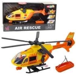 Helikopter ratunkowy światła dźwięki pomarań 1:12 - Leantoys