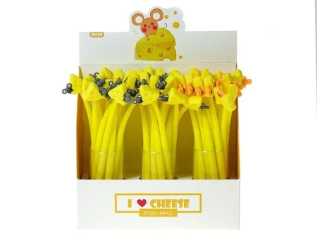 Długopis żelowy Myszka z serkiem (48szt) - ADAR