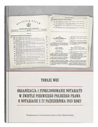 Organizacja i funkcjonowanie notariatu w świetle.. - Tomasz Woś