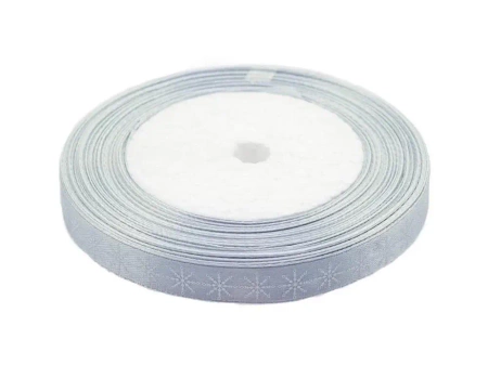 Wstążka satynowa z motywem świątecznym 12mmx22m - Brewis