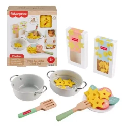 Fisher-Price Makaron Szefa Kuchni Zestaw Drewnianych Zabawek