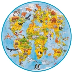 Puzzle XXL okrągłe Świat - Goki