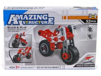 Klocki do skręcania metalowe 52el - ADAR