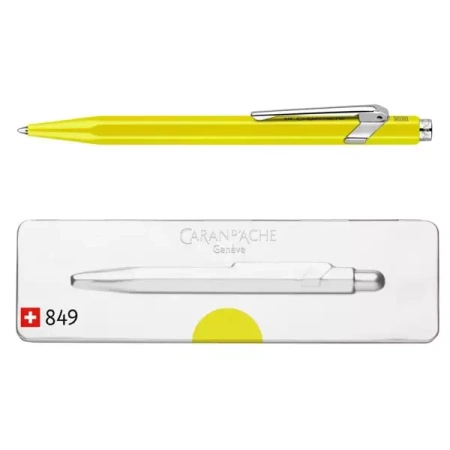 Długopis Pop Line Fluo żółty - Carandache