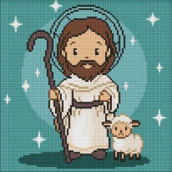 Diamentowa mozaika Kids - Ukochany Jezus 30x30cm - Ideyka