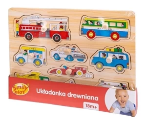 Układanka drewniana Pojazdy - Smily Play