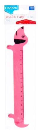 Linijka plastikowa 15cm Piesek - STARPAK