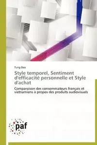 Style temporel, sentiment d'efficacité personnelle et style d'achat - DAO-T
