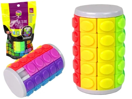 Gra logiczna walec obrotowy kolorowy - Leantoys