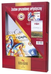 Zestaw do malowania farby tempery + płótno A4 - Koh-I-Noor