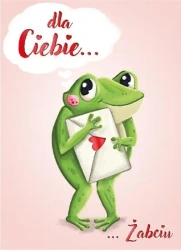 Karnet B6 Walentynki - Żabcia - Henry