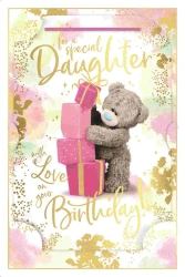 Karnet holograficzny 3D - For a special daughter - Carte Blanche Greetings Ltd.