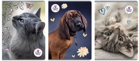 Zeszyt A4/60K kratka The Sweet Pets (5szt) - Beniamin