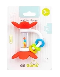 Grzechotka Kwiatki czerwone - Giligums