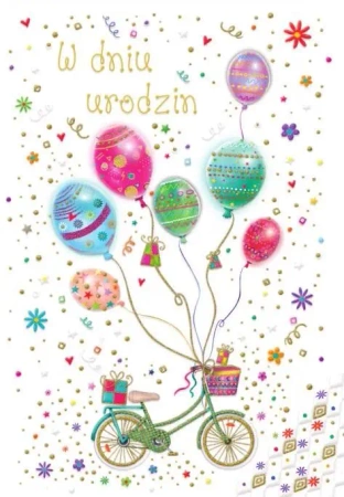 Kartka okolicznościowa Urodziny TS113 - Trend