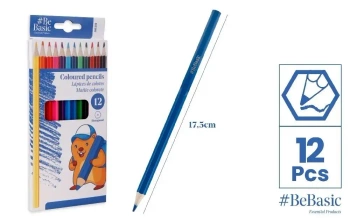 Kredki ołówkowe 22 kolorów - BeBasic