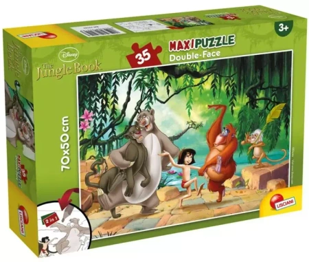 Puzzle 35 dwustronne Księga Dżungli - Lisciani