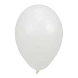 Balony pastelowe jednokolorowe białe 24cm 10szt - Arpex