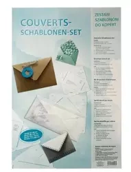 Zestaw szablonów do kopert mix 4szt - Titanum