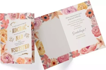 Karnet okolicznościowy ślubny