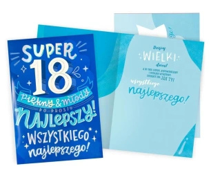 Karnet Gigant Urodziny 18 - Kukartka