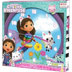 Zegar ścienny Koci Domek Gabi 25cm - Kids Euroswan