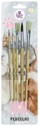 Pędzelki z naturalnego włosia The Sweet Pets 5szt - Beniamin