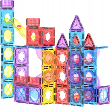 Klocki magnetyczne 100el - Smily Play