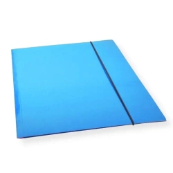 Teczka A4 z gumką lakier niebieska 300gsm (10szt) - Penword