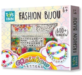 Fashion Bijou zestaw koralików Rainbow Letters - STnux