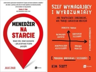 Szef wymagający i wyrozumiały + Menedżer na... - Kim Scott, Marcin Kowalczyk