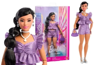 Barbie. JFP43 Deluxe Style. Lalka modowa 8 z czarnymi włosami