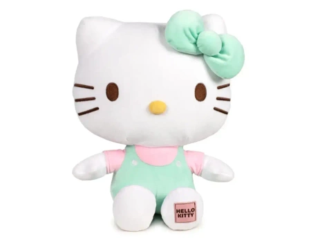 Hello Kitty - Plusz z naszywką 32 cm, Zielony