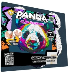 Zestaw do wyklejania plasteliną - Panda - Splat Planet